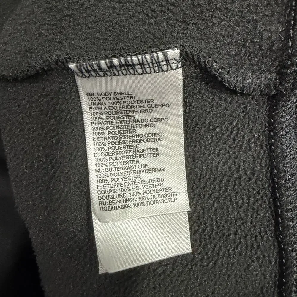 The North Face Full Zip Hoodie Men's 2XL XXL Black Fleece Outdoors Hiking